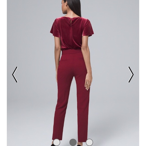WHBM Velvet-Bodice Jumpsuit - Picture 2 of 8